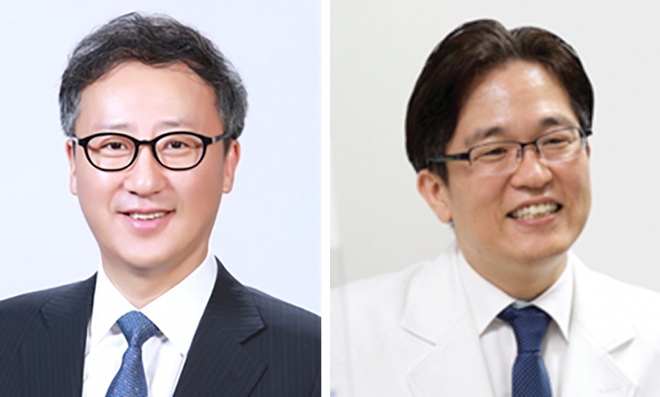 김호 서울대학교 보건대학원 교수(왼쪽) 이정표 보라매병원 신장내과 교수(오른쪽)