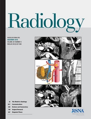 Radiology 학술지 표지