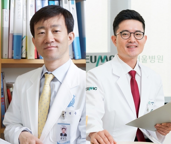 변석수 분당서울대병원 교수(왼쪽)과 김명 이대서울병원 교수.